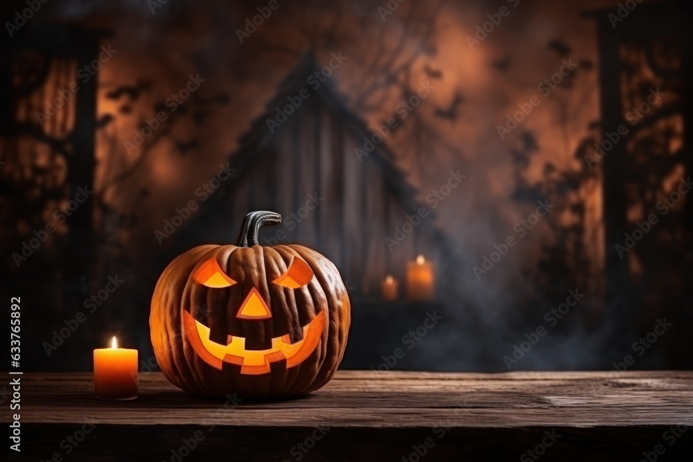 Halloween Background. Generative AI. Halloween Background. Generative AI.