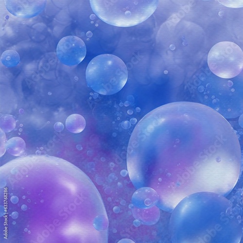 Wallpaper Mural abstract blue and purple watercolor bubble background Torontodigital.ca