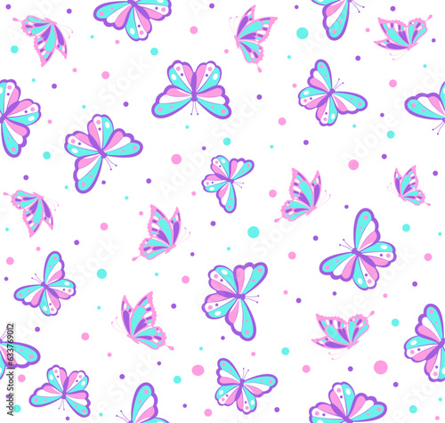 cute butterfly graphic for t shirt © mslm