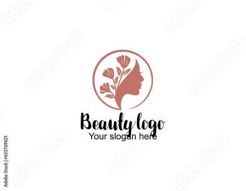 Luxury gradient beauty woman logo and business card design vector template. Logo can be used for icon, brand, identity, spa, feminine, and business company