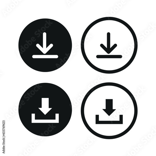 Free Download Download icon set. Software download icon  - GFXLoad