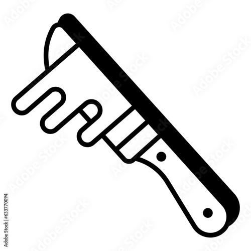 Trendy vector design of bloody knife 