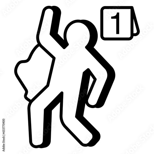 Modern design icon of murder trace