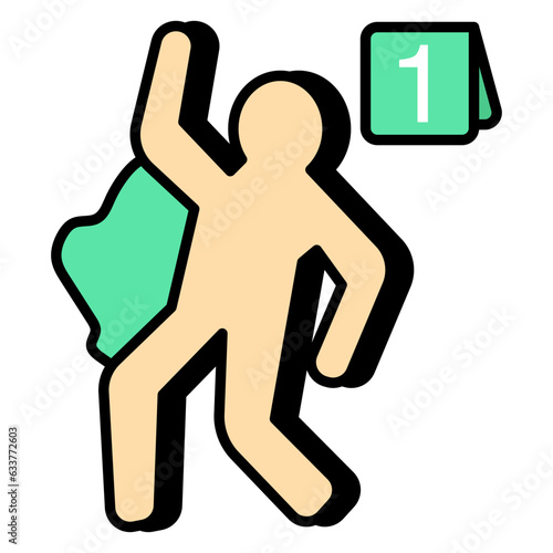 Modern design icon of murder trace