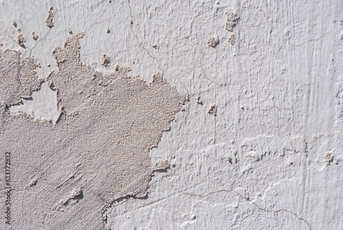 Foto Aging uneven plaster, background, texture, nothing superfluous