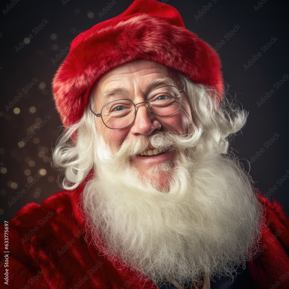 Portrait of wonder santa claus.Christmas night, Santa Claus. Happy holiday Portrait of wonder santa claus.Christmas night, Santa Claus. Happy holiday