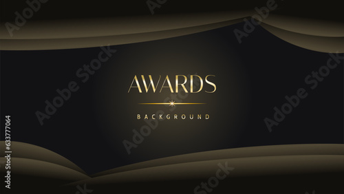 Black gold royal awards graphics background lines sparkle elegant shine modern glitter template luxury premium corporate abstract design.