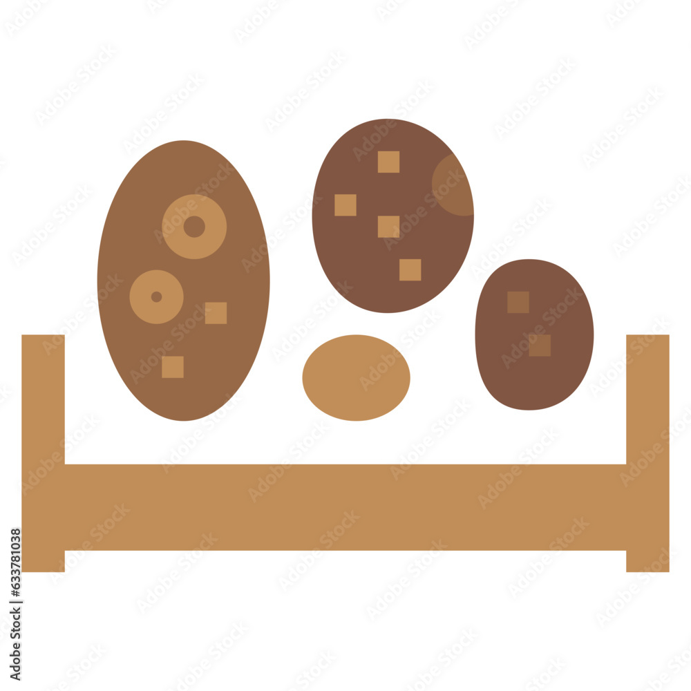 Fototapeta premium POTATO line icon,linear,outline,graphic,illustration