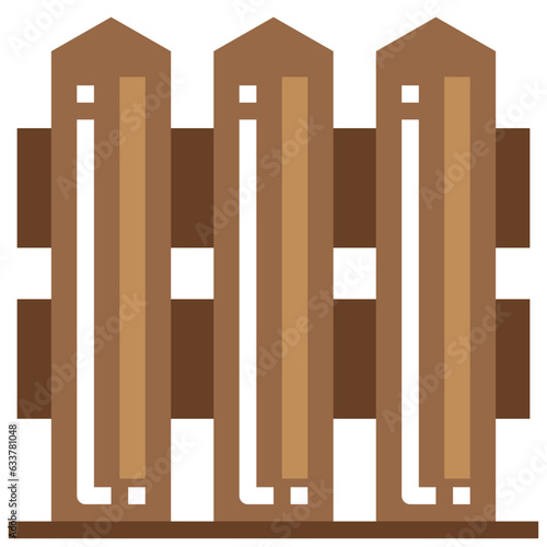 PICKET FENCE line icon,linear,outline,graphic,illustration