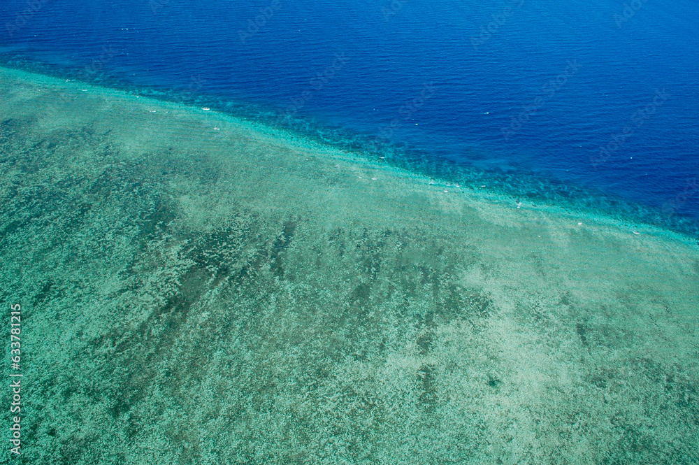 Panoramic Aerial view of the Great Barrier Reef