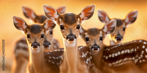 A group of Fawns - Generative AI © jovannig