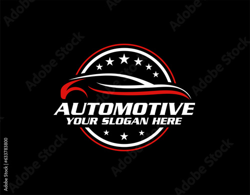 Sport cars logo illustration on white background.