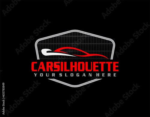 Sport cars logo illustration on white background.