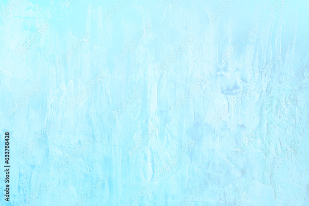 Blue abstract oil painted background, brush texture with copy space for design