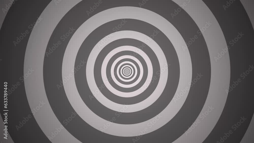 Black and white animation, a hypnotic circle. Lines converge towards the center. Animation for a background. 4K quality. Black and white animation, a hypnotic circle. Lines converge towards the center. Animation for a background. 4K quality.