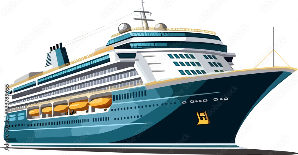 Naklejka premium Luxury Liner illustration