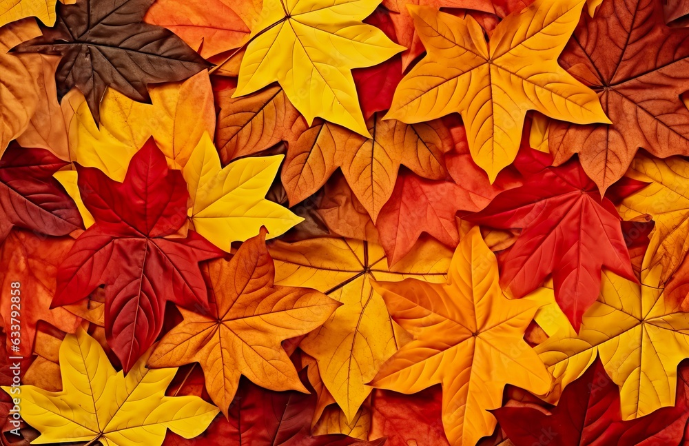 Background of autumn leaves. Autumn background. 