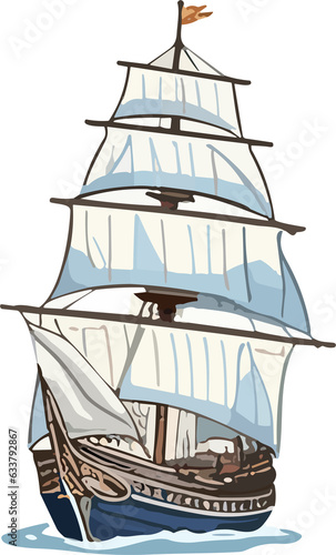 Tall Ship illustration