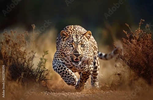 Obraz polujący lampart