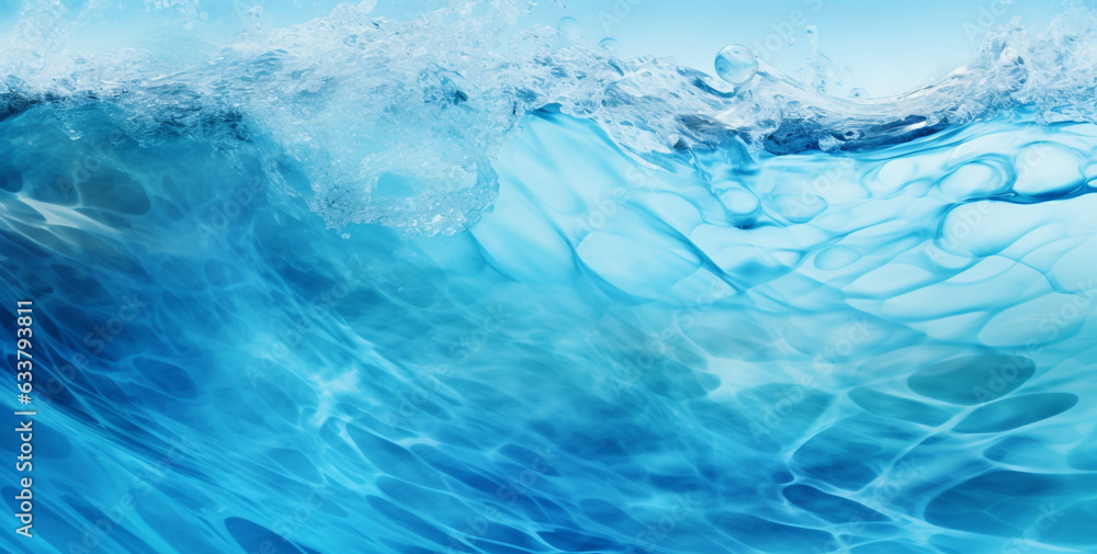 abstract blue water texture. Generative Ai. abstract blue water texture. Generative Ai.