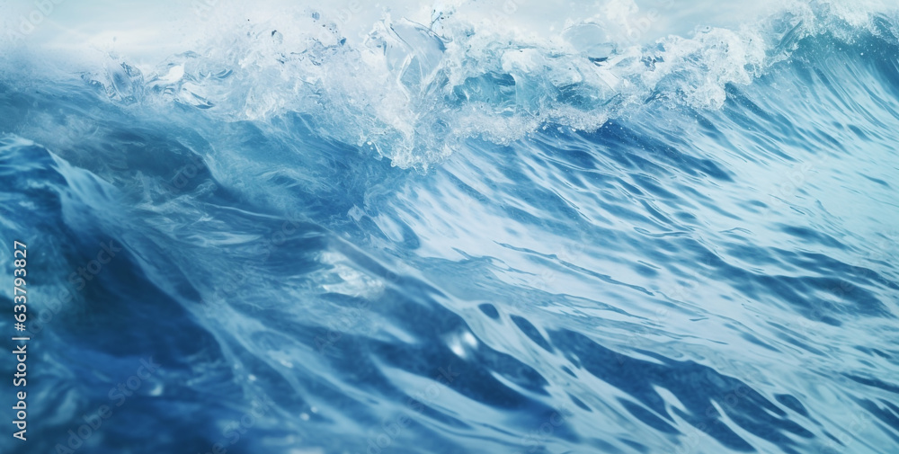 Fototapeta premium ocean wave texture. Generative Ai. 