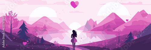 Ephemeral Grasp: Women and Flowers in Purple and Pink Hues
