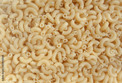 Pasta close-up, top view, nothing superfluous, background