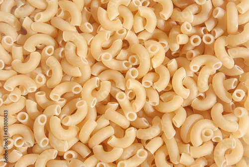 Pasta close-up, top view, nothing superfluous, background