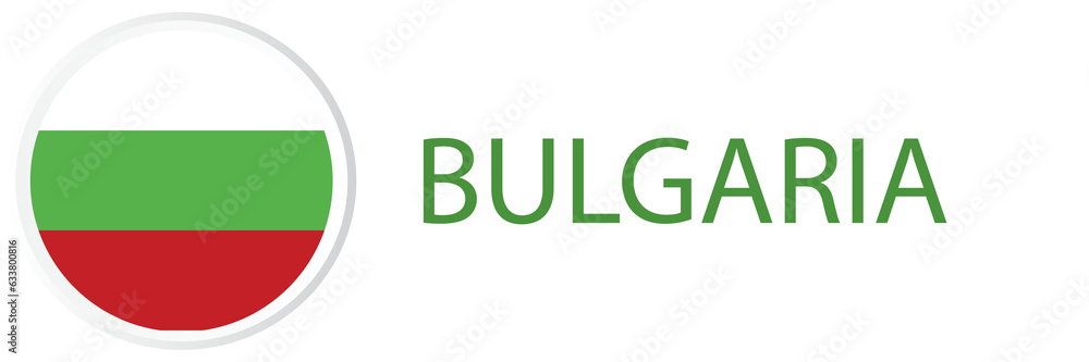 Bulgaria flag in web button, button icons. Bulgaria flag in web button, button icons.