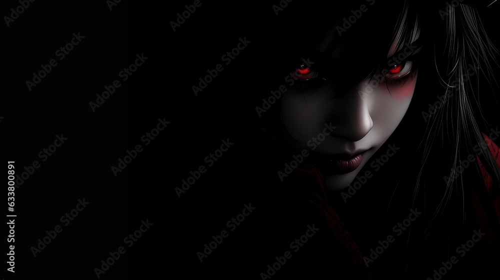demon woman in halloween smoke demon woman in halloween smoke