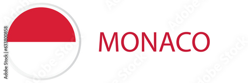 Free Download Monaco flag in web button, button icons. - GFXLoad