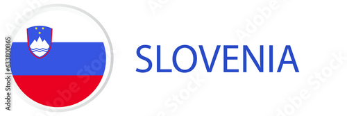 Slovenia flag in web button, button icon. Free Download Slovenia flag in web button, button icon. - GFXLoad
