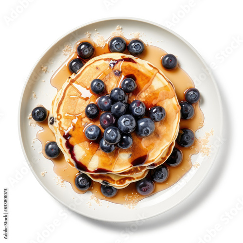 Plate of Blueberry Pancakes...
