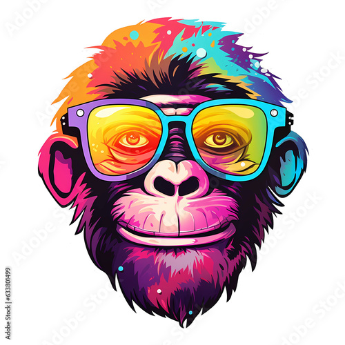 colorful monkey ape