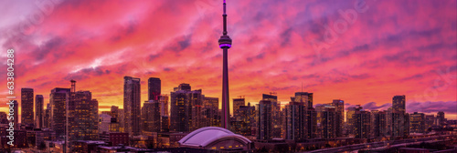 Toronto panoramic view Canada - Generative AI © jovannig