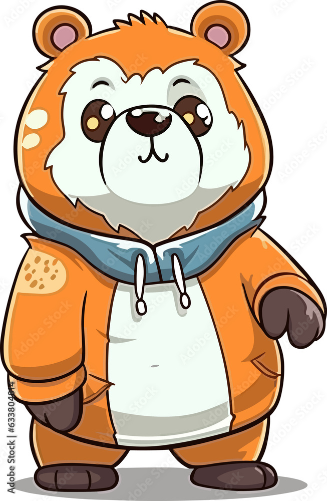 Obraz premium Cartoon Hamster Illustration 