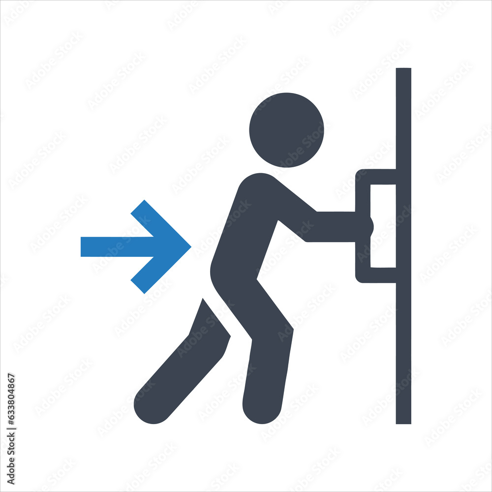 Push Door Icon Push Door Icon