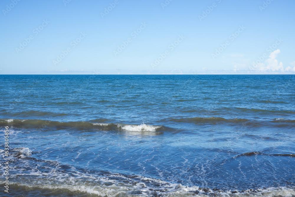 Sea and the blue sky in Yilan of Taiwan