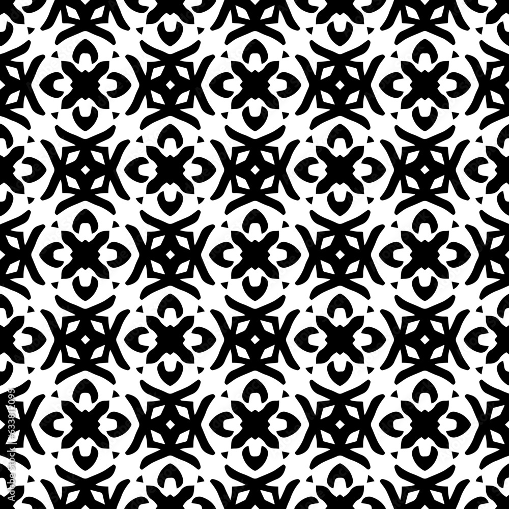 White background with black pattern. Seamless texture for fashion, textile design, on wall paper, wrapping paper, fabrics and home decor. Simple repeat pattern. White background with black pattern. Seamless texture for fashion, textile design, on wall paper, wrapping paper, fabrics and home decor. Simple repeat pattern.