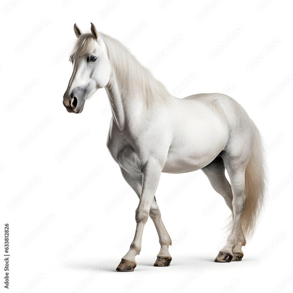 Obraz premium Horse isolated on white background