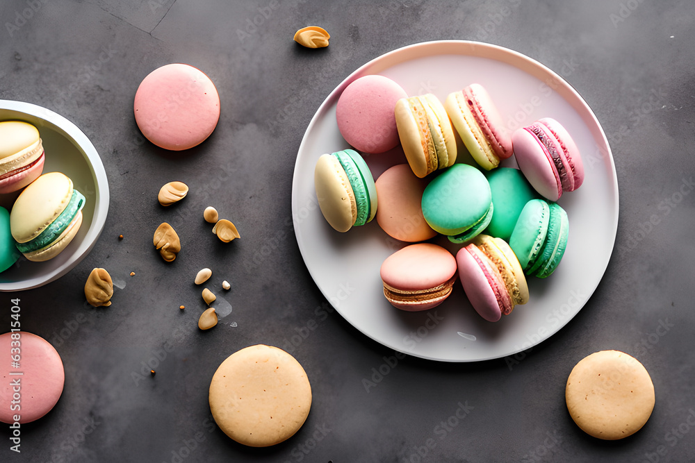beautiful macarons ready to eat