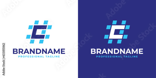 Letter C Hashtag Logo, suitable for any business with C initial.