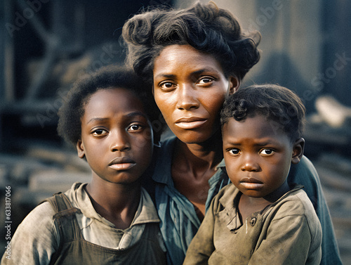 Resilience Amidst Hardship: A Poor Black Family During the 1930s Great Depression  -generative ai