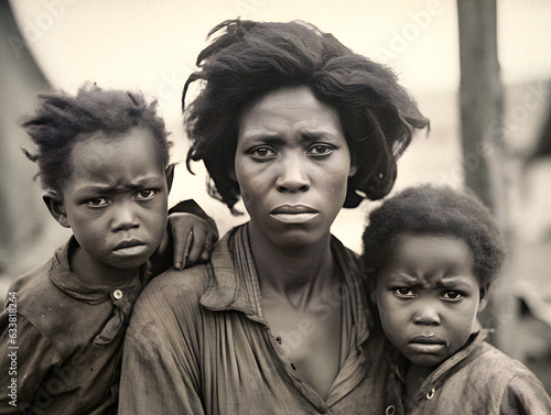 Resilience Amidst Hardship: A Poor Black Family During the 1930s Great Depression  -generative ai