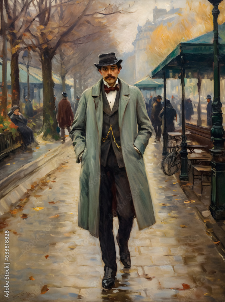 Parisian Elegance: Generative AI Recreates 19th Century Gentleman in Art