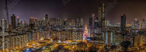 Foto View of the Sham Shui Po neighbourhood in Hong Kong