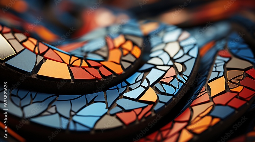a close up of a plate with a design on it. generative ai a close up of a plate with a design on it. generative ai