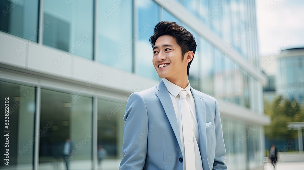 Portrait of asian young man in suit Portrait of asian young man in suit