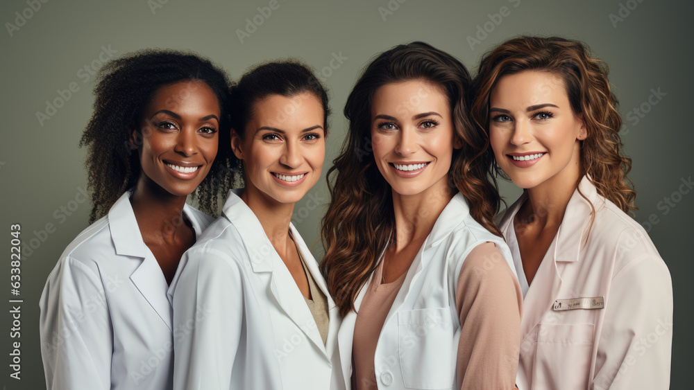 Group of medical doctors at clinic, Unity concept Group of medical doctors at clinic, Unity concept