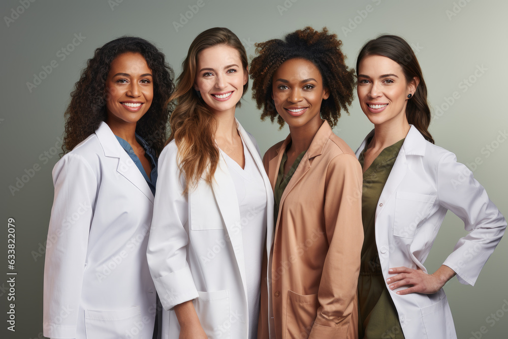 Group of medical doctors at clinic, Unity concept Group of medical doctors at clinic, Unity concept